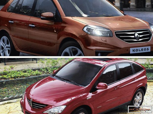 Сравнение автомобилей Ренаулт Колеос и СсангИонг Ацтион